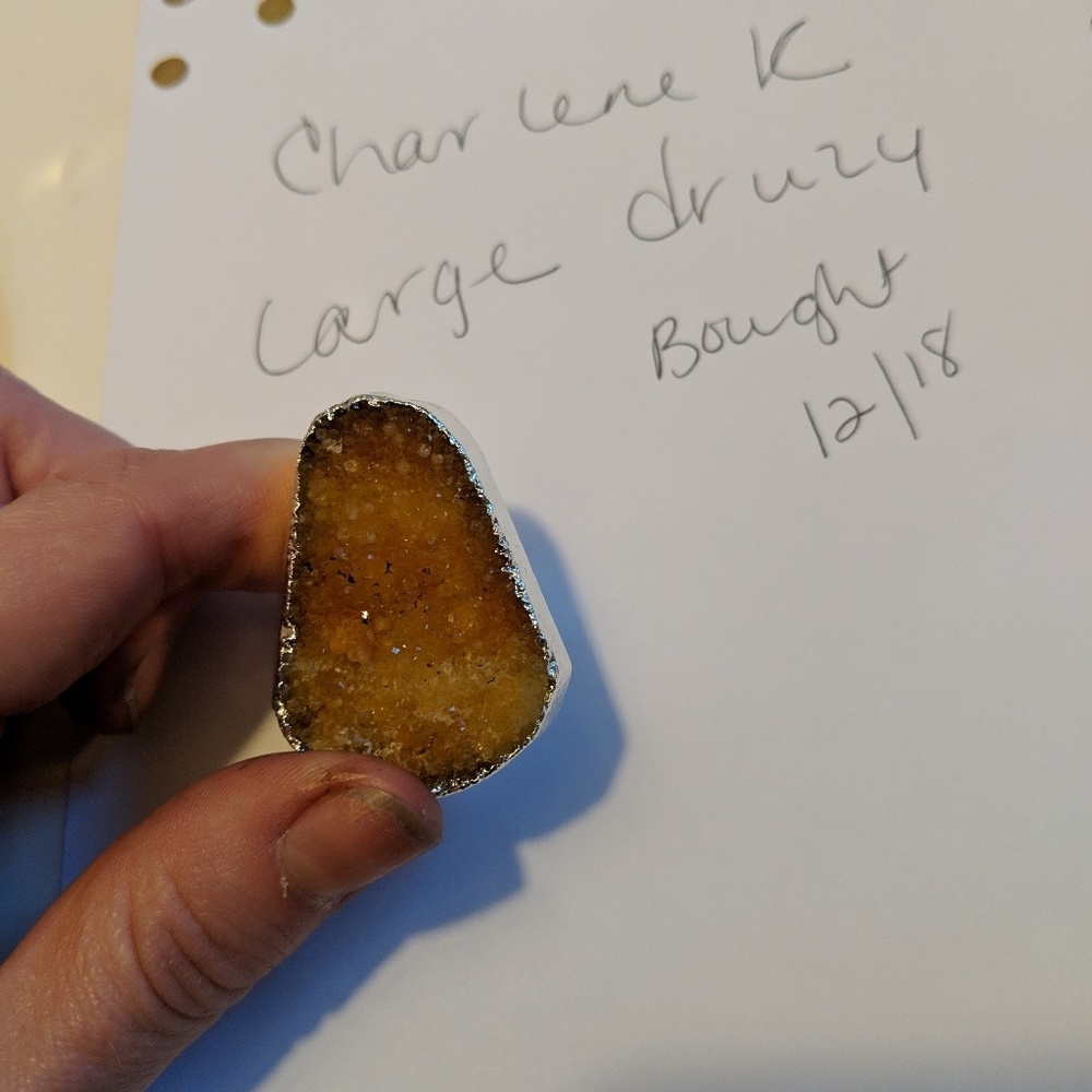 Charlene k large druzy ring